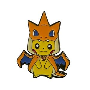 Charizard Poncho Pikachu Pokemon Enamel Pin